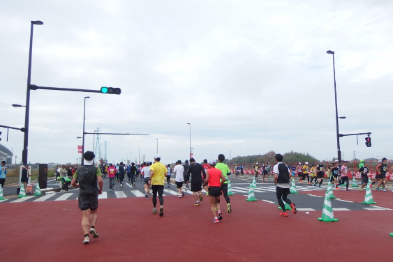 Runners in the Saitama International Marathon